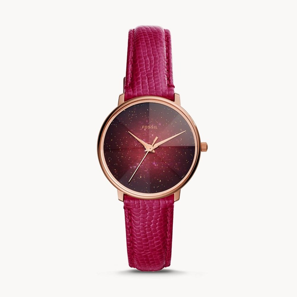 SOLD! Fossil Prismatic Galaxy Fuchsia Watch
